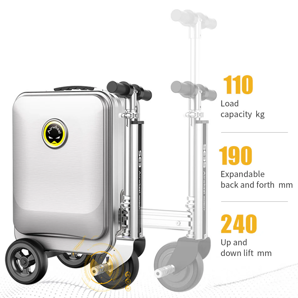 Airwheel SE3S Smart Ridding Travel Electric Luggage Scooter - 20 Inch (26L)