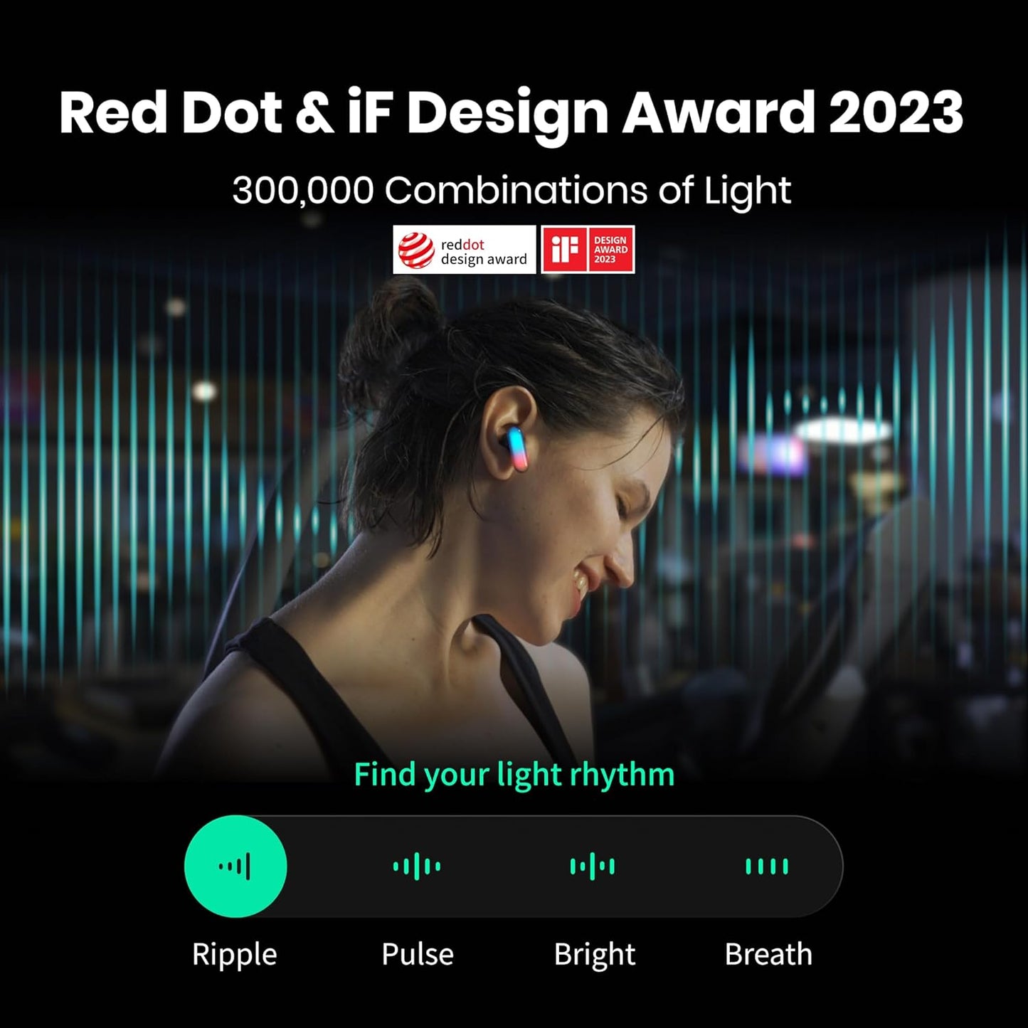 HHOGene GPods - The World's First True Wireless Light Earbuds